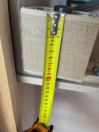 COJUNTO 6 LAMPARAS DE PARED DE METAL Y TELA