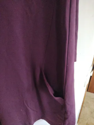 Vestido granate talla grande