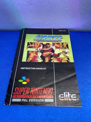 JUEGO PAL UKV SNES STRIKER COMPLETO
