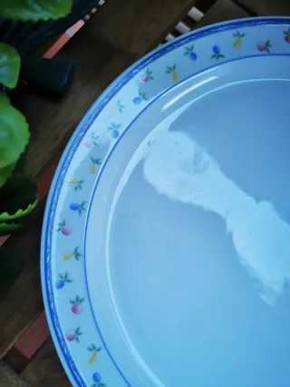 Bandeja Porcelana Santa Clara Floral