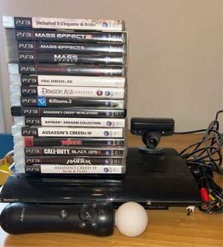 Playstation 3 con 15  giochi e controller