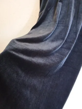 Vestido premamá h&m azul oscuro terciopelo