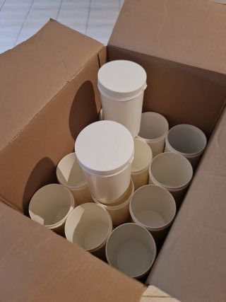 Botes de almacenaje de plástico Pack 19 uds