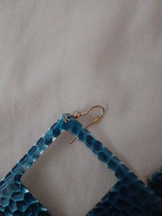 Pendientes Cuadrados Azules