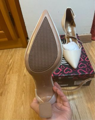 Scarpe eleganti tacco Miss Globo beige