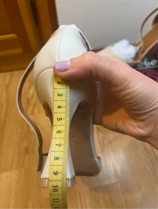 Scarpe eleganti tacco Miss Globo beige