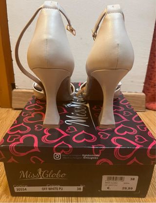 Scarpe eleganti tacco Miss Globo beige