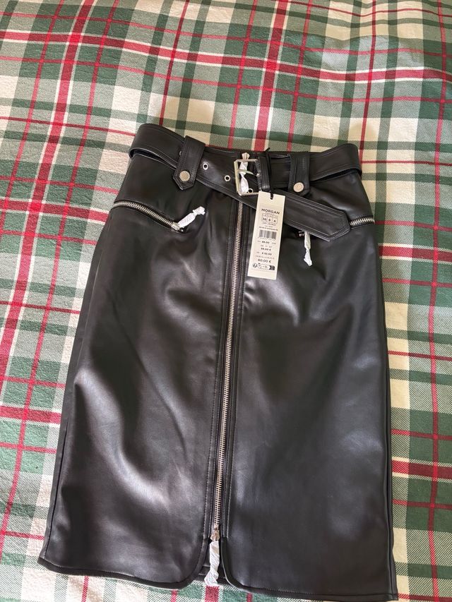 Falda efecto piel Morgan Talla S