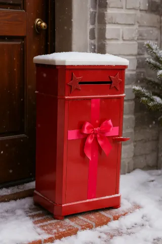 Buzón Navideño Rojo - personalizar!
