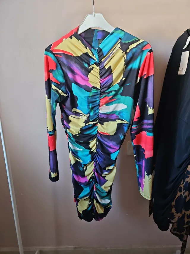 Vestido estampado multicolor