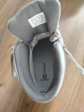 Botas de montaña Salomon mujer grises/rosas