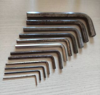 Chiavi a brugola PZ.12 maschi esagonale