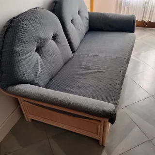 Sofá Cama Tapizado Rattan