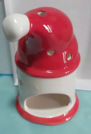 Portacandele natalizio in porcellana