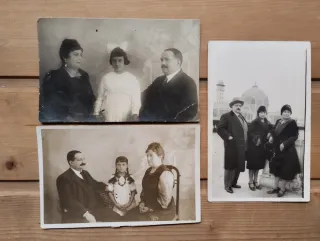 Lote fotografías antiguas familia San Sebastián