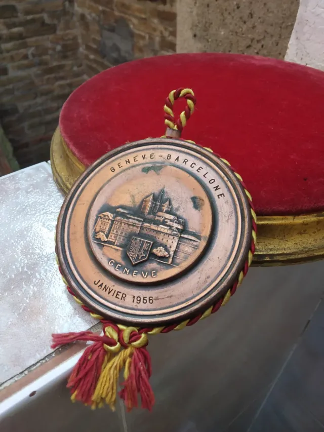 🇨🇭 Medalha Genebra Barcelona Janeiro 1956