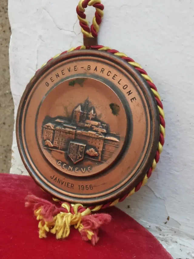 🇨🇭 Medalha Genebra Barcelona Janeiro 1956