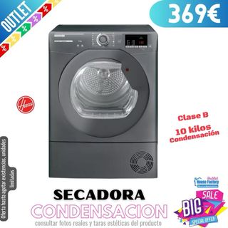 SECADORA CONDENSACION HOOVER INOX 10Kg