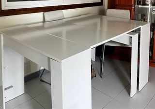 Mesa Comedor Extensible Blanca 51/237x90