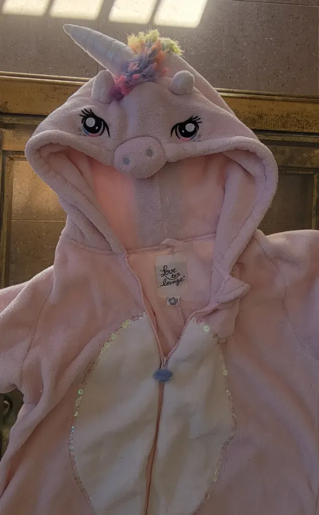 Pijama Unicornio Adulto Talla XL Rosa