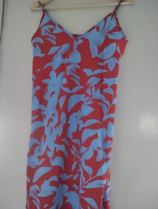 Vestido largo estampado floral