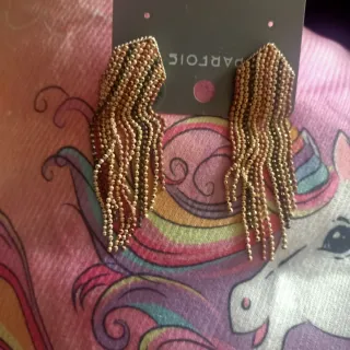 Pendientes Parfois dorados y marrones