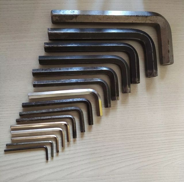 Serie chiavi a brugola esagonale pz.15