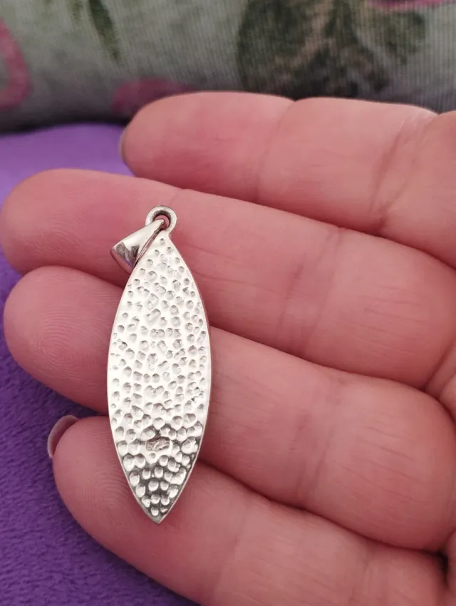 Colgante Plata Ley y Madera Artesanal