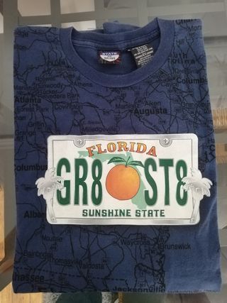 Florida T-shirt  State of Mine Mapa Florida XL