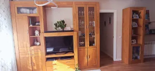 Mueble de salón madera maciza natural