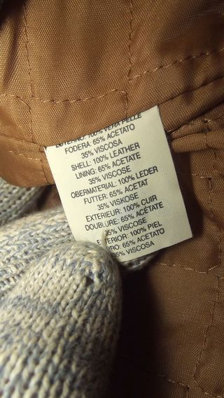 Giacca Vera Pelle Marrone Donna Tg. M