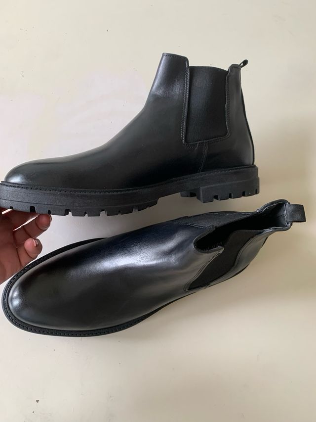 Stivaletti uomo vera pelle neri