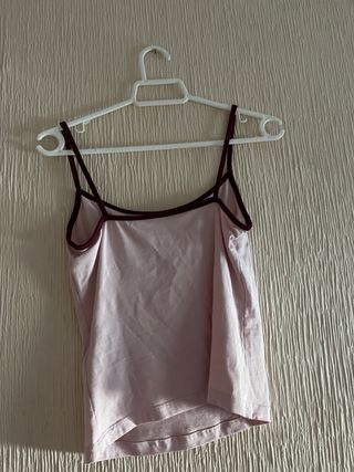Camiseta tirantes rosa