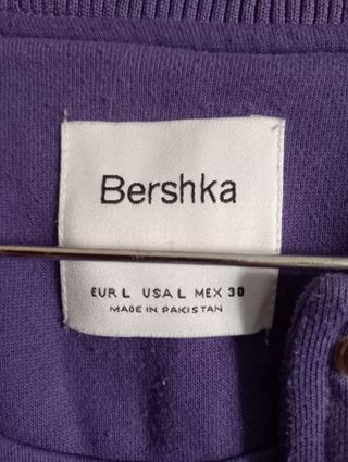 Chaqueta Bershka Morada Talla M