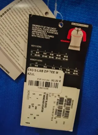 Camiseta técnica Salomon S-LAB azul/blanca