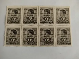 Serie 8 francobolli Territori occupati - Nuovi