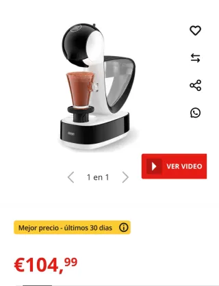 Cafetera DeLonghi Dolce Gusto Infinissima