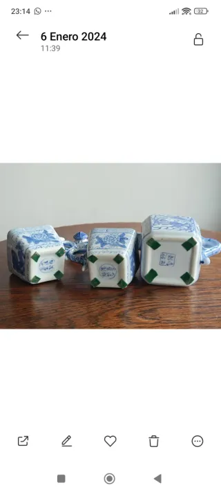 Tetera y tazas chinas vintage