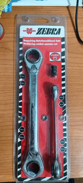 Llaves Dobles Carraca WURTH 8-19mm (3uds)