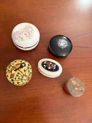 Set 5 portagioie vintage