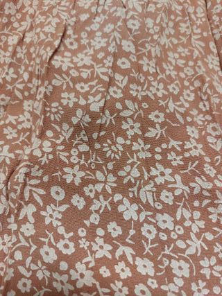 Vestido largo floral rosa y blanco