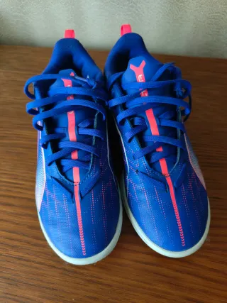 Zapatillas Fútbol Sala Puma Ultra Azul/Rosa