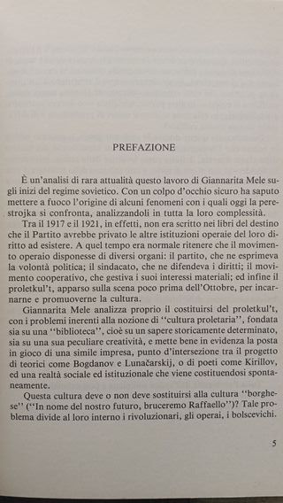 Cultura e politica in Russia il Proletkul't...