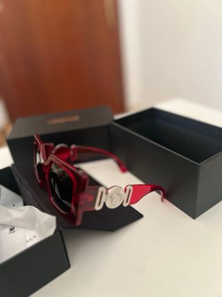 Gafas de Sol Versace Rojas Transparentes