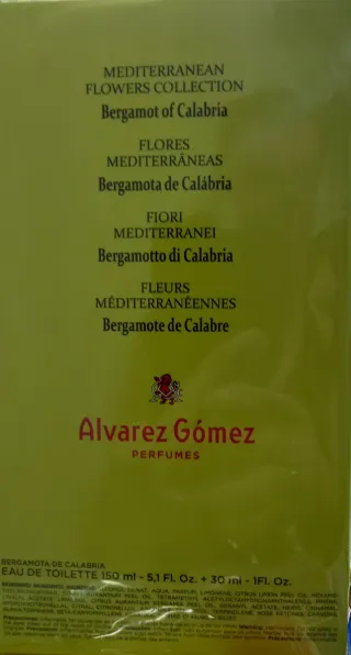 Estuche Perfume Álvarez Gómez Bergamota