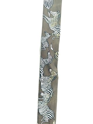 Hermès Twilly Cebra Beige Seda