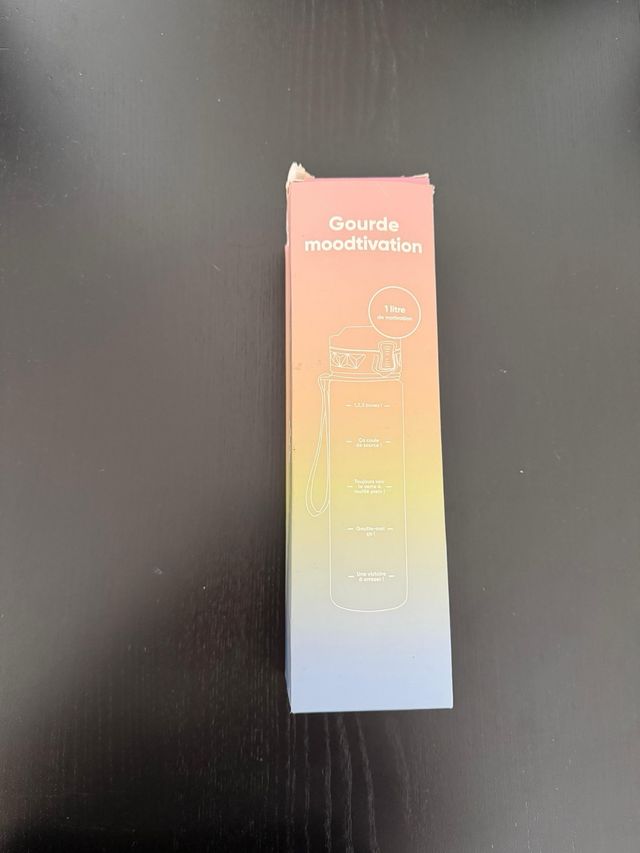 Botella de agua motivacional 1L