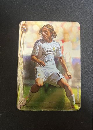 Cromo 595 Modric Real Madrid Rayas Diagonales
