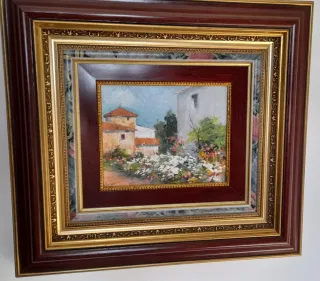 Cuadro al óleo antiguo