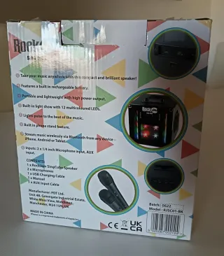 Karaoke Bluetooth RockJam Sing Cube